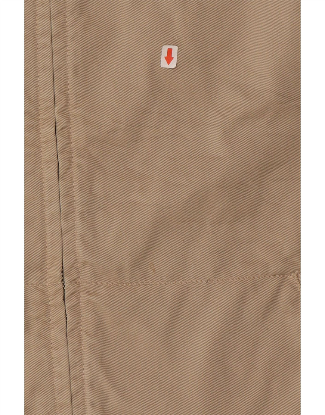 Vintage Mens Bomber Jacket UK 40 Large Beige Cotton