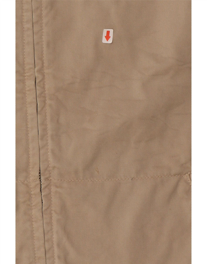 Vintage Mens Bomber Jacket UK 40 Large Beige Cotton