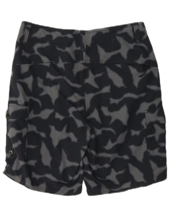 Patagonia Mens Cargo Shorts W30 Medium Black Camouflage Nylon