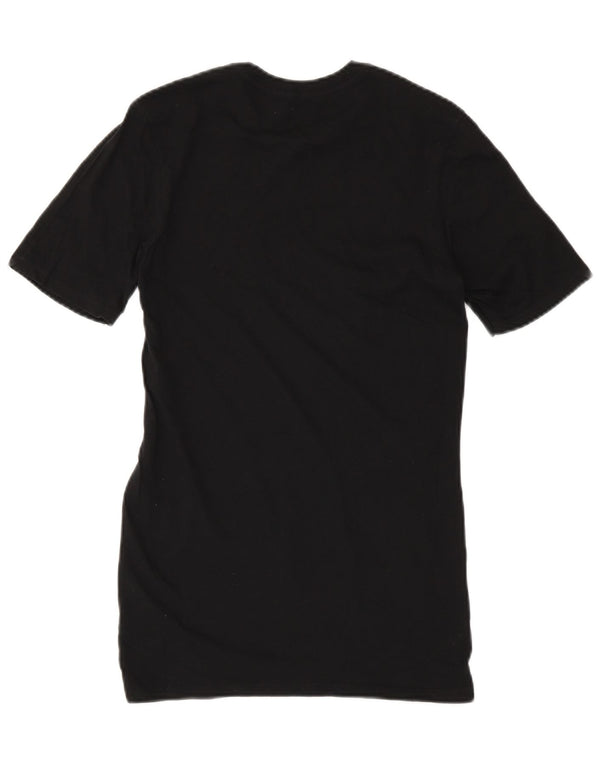 Nike Womens Athletic Cut Graphic T-Shirt Dress UK 6 XS Black Cotton