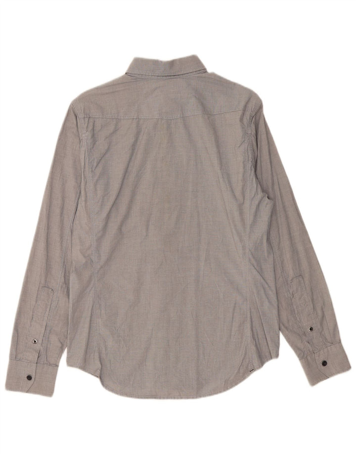 G-Star Mens Shirt Medium Grey Cotton