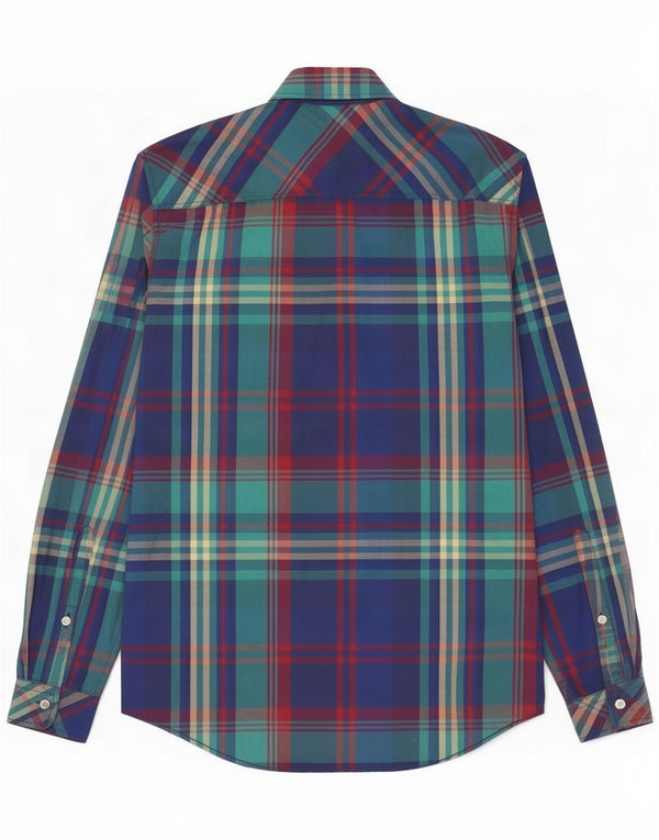 Joules Mens Shirt Small Blue Check Cotton
