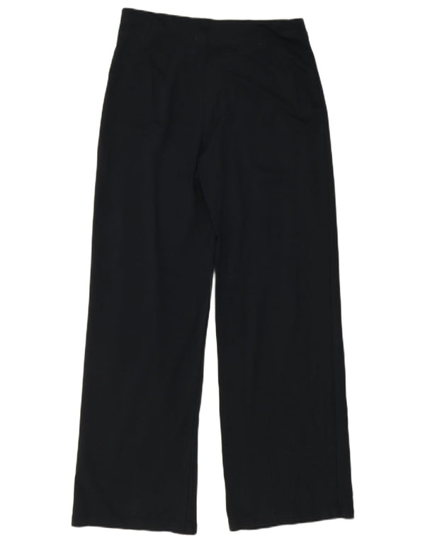 Marks & Spencer Womens Loose Fit Trousers UK 12 Medium W30 L30 Navy Blue