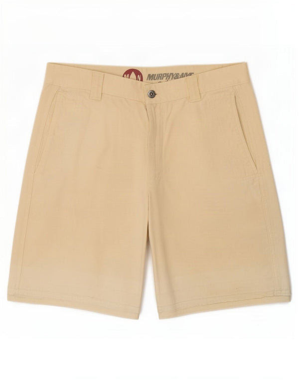 Murphy & Nye Mens Chino Shorts Medium W33 Beige Cotton