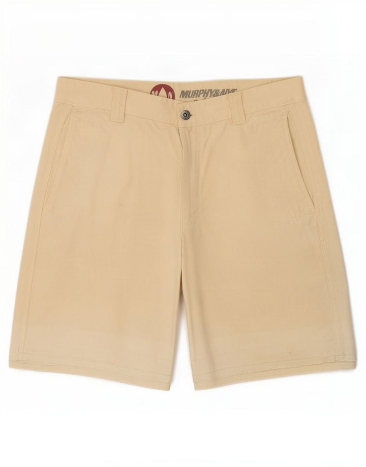 Murphy & Nye Mens Chino Shorts Medium W33 Beige Cotton