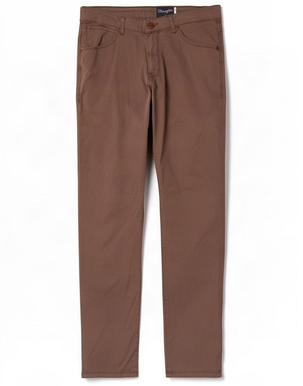 Wrangler Mens Larston Slim Casual Trousers W32 L34 Grey Cotton