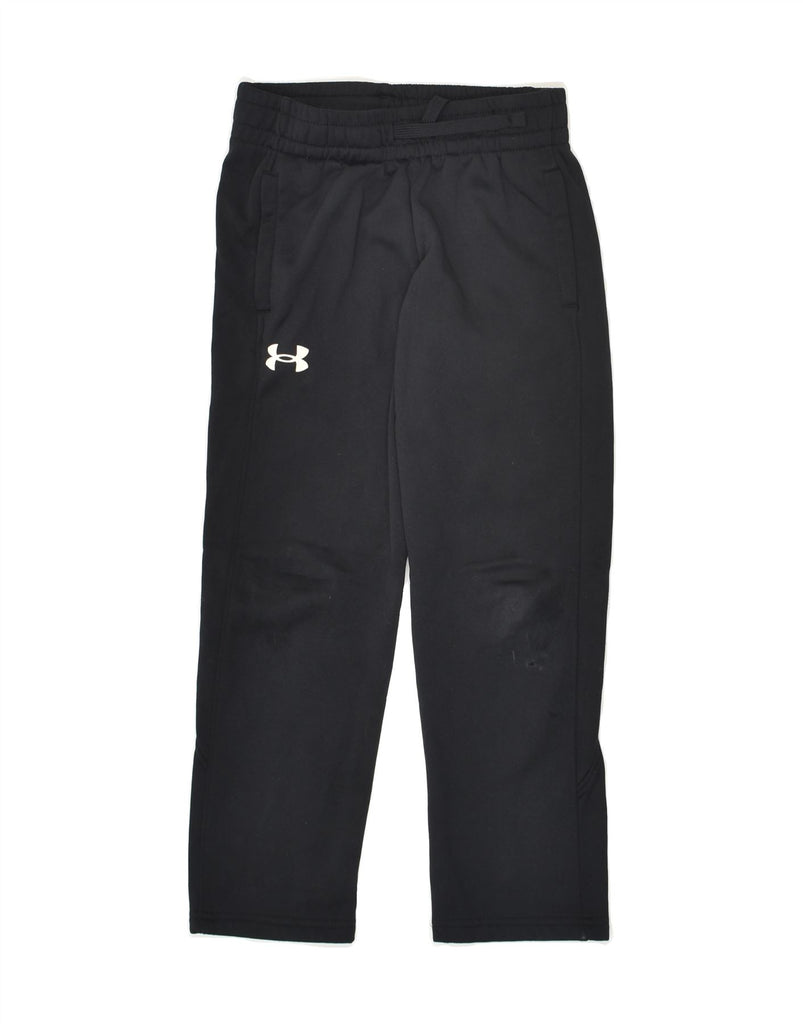 UNDER ARMOUR Boys Tracksuit Trousers 7-8 Years Black Polyester | Vintage Under Armour | Thrift | Second-Hand Under Armour | Used Clothing | Messina Hembry 