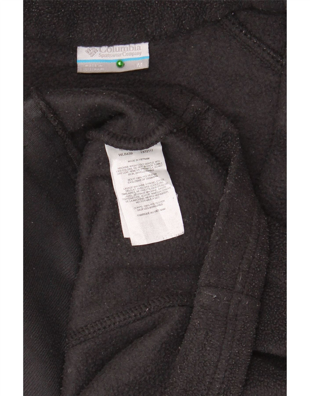 Columbia Womens Fleece Jacket UK 12 Medium Black Polyester