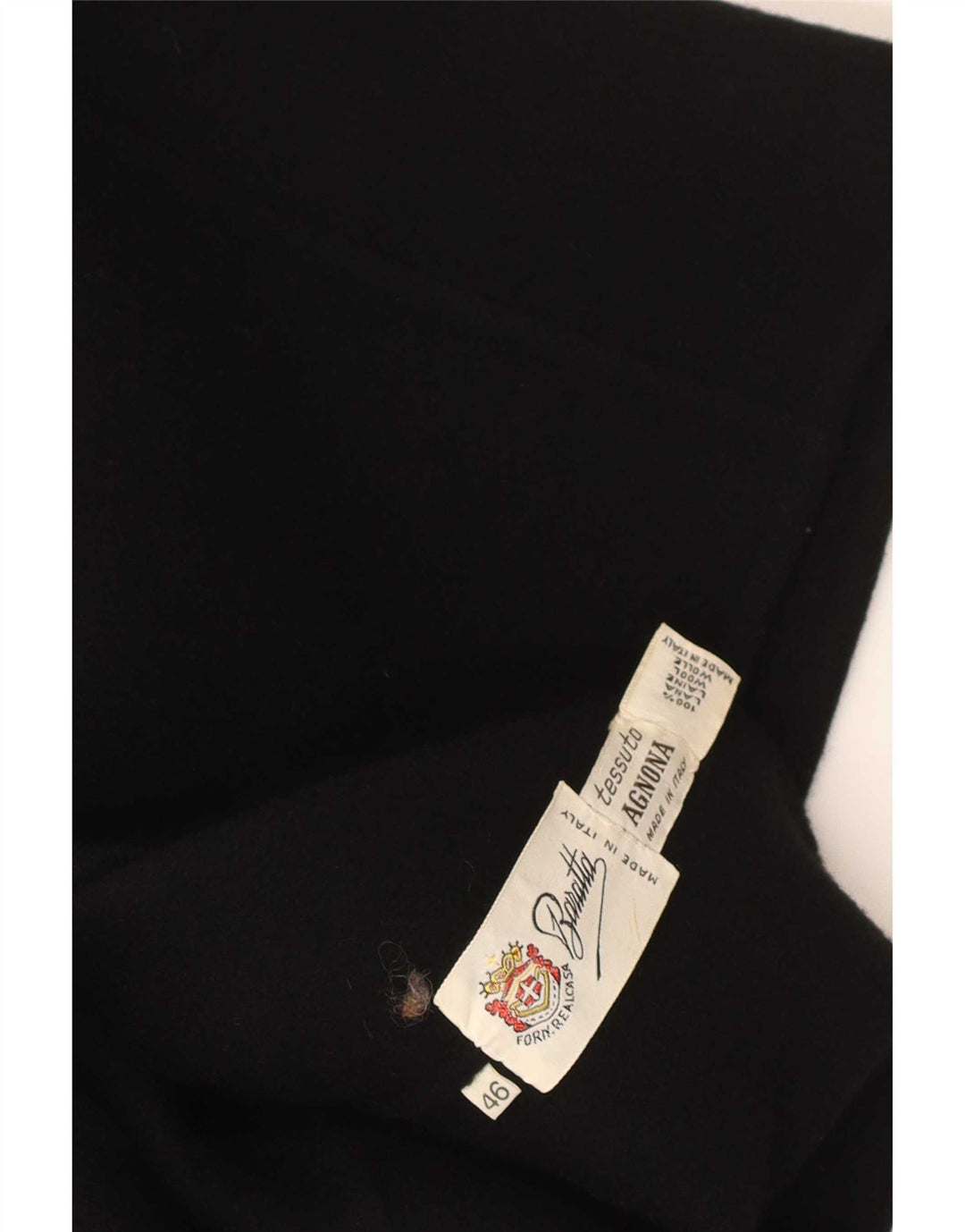 Vintage Womens Bomber Jacket IT 46 Large Black Wool