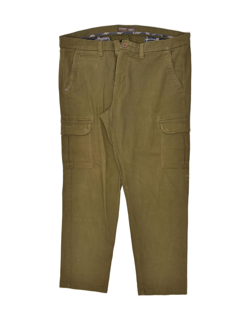 VINTAGE Mens Slim Cargo Trousers IT 56 3XL W40 L28 Khaki Cotton | Vintage Vintage | Thrift | Second-Hand Vintage | Used Clothing | Messina Hembry 