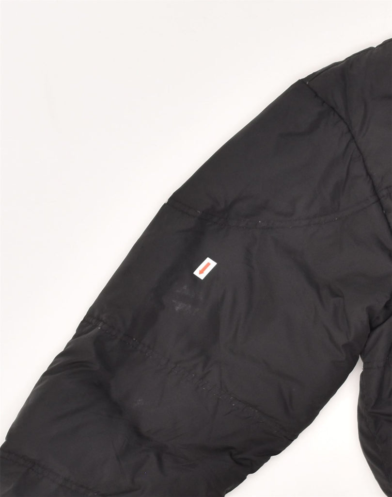 FILA Mens Hooded Padded Jacket IT 48 Medium Black Polyamide | Vintage Fila | Thrift | Second-Hand Fila | Used Clothing | Messina Hembry 