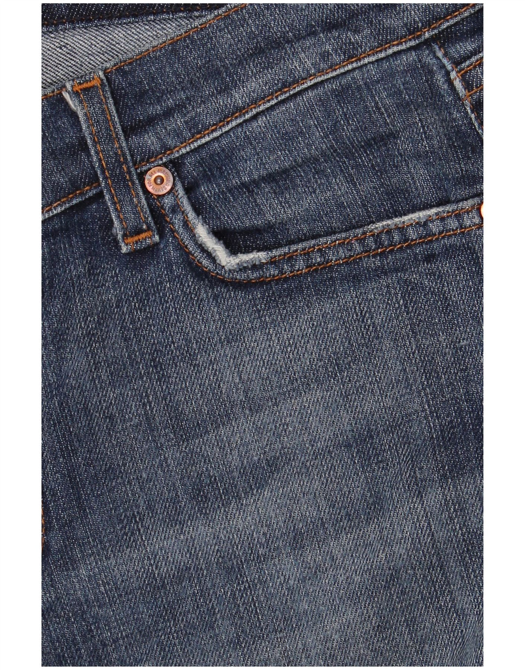 7 For All Mankind Womens Bootcut Jeans W31 L30 Blue Cotton
