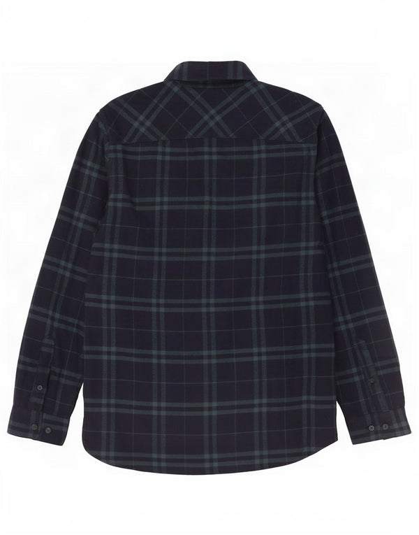 Jack Wills Mens Classic Fit Flannel Shirt Small Navy Blue Check Cotton
