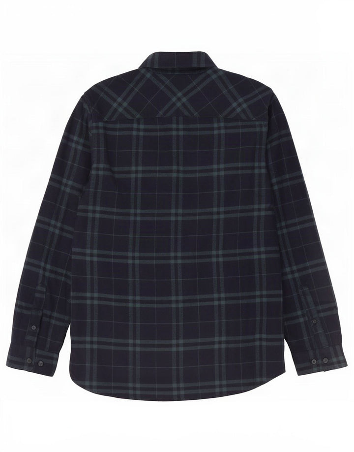 Jack Wills Mens Classic Fit Flannel Shirt Small Navy Blue Check Cotton