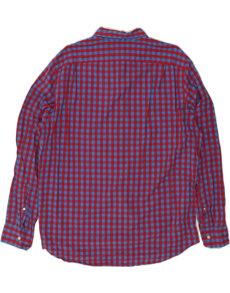 J. CREW Mens Shirt XL Blue Gingham Cotton | Vintage J. Crew | Thrift | Second-Hand J. Crew | Used Clothing | Messina Hembry 