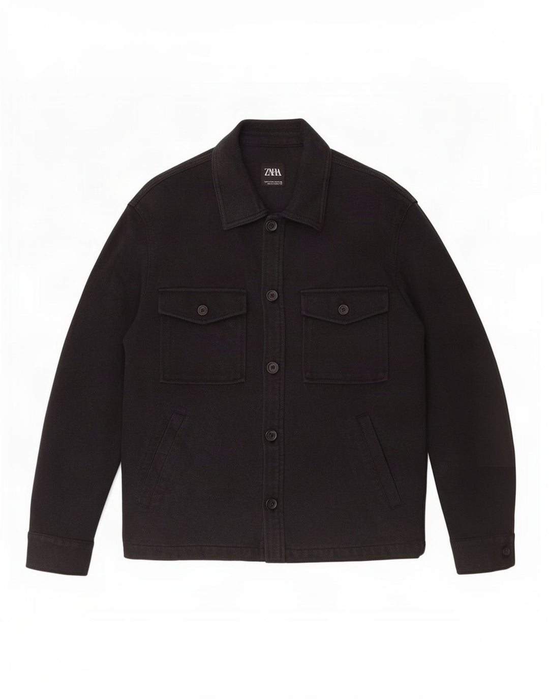 Zara Mens Utility Jacket UK 38 Medium Navy Blue