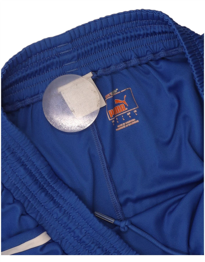 Puma Mens Italia Graphic Sport Shorts Large Blue Polyester
