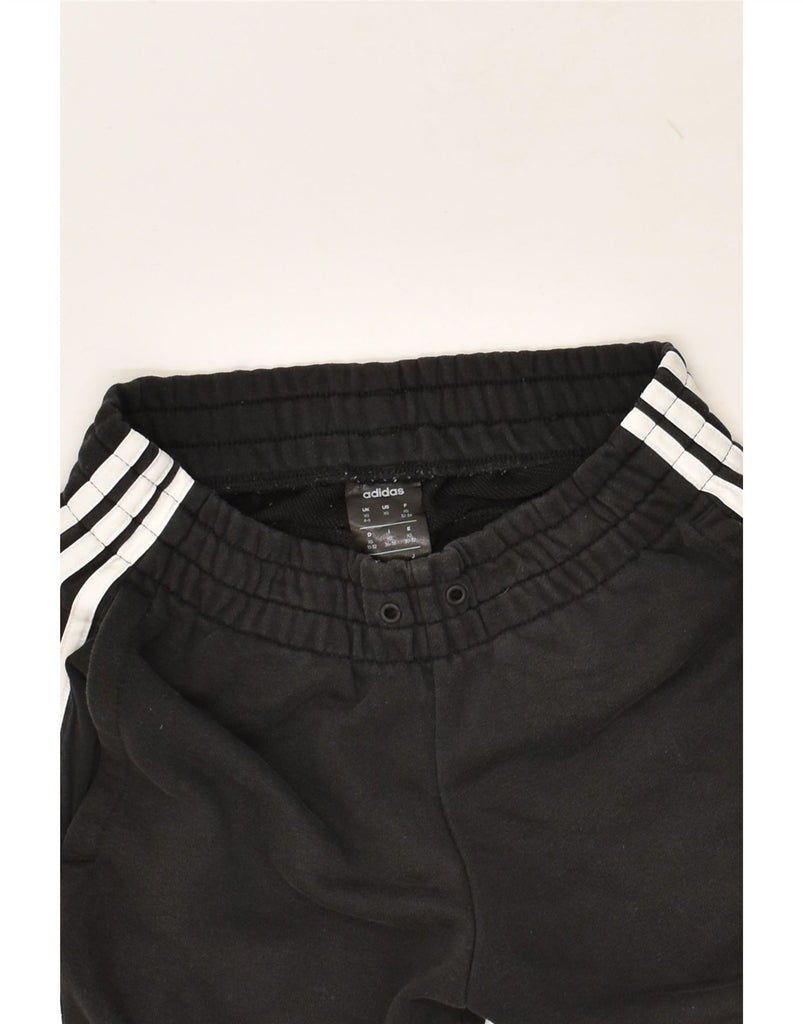 ADIDAS Womens Tracksuit Trousers Joggers UK 4/6 XS Black Cotton | Vintage Adidas | Thrift | Second-Hand Adidas | Used Clothing | Messina Hembry 