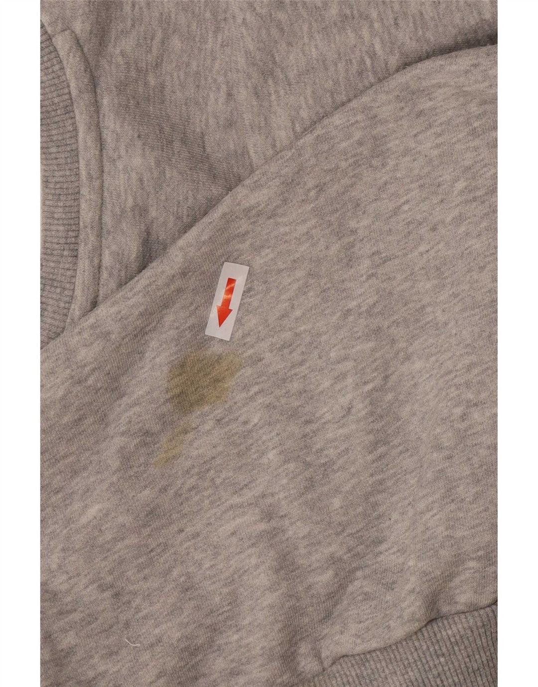Puma Mens Graphic Sweatshirt Jumper XS Grey Flecked Cotton