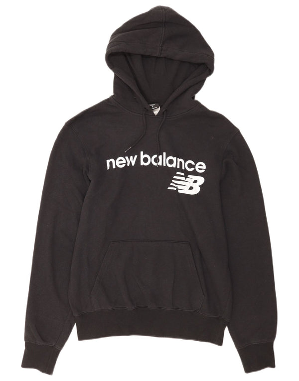 New Balance Mens Graphic Hoodie Jumper Small Black Cotton