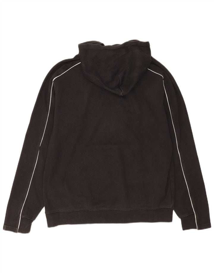 Asics Mens Hoodie Jumper Medium Black Cotton