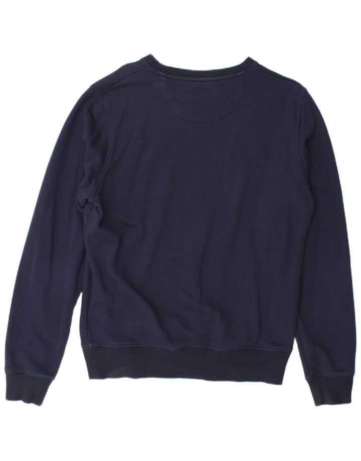 Gant Mens Sweatshirt Jumper Large Navy Blue Cotton
