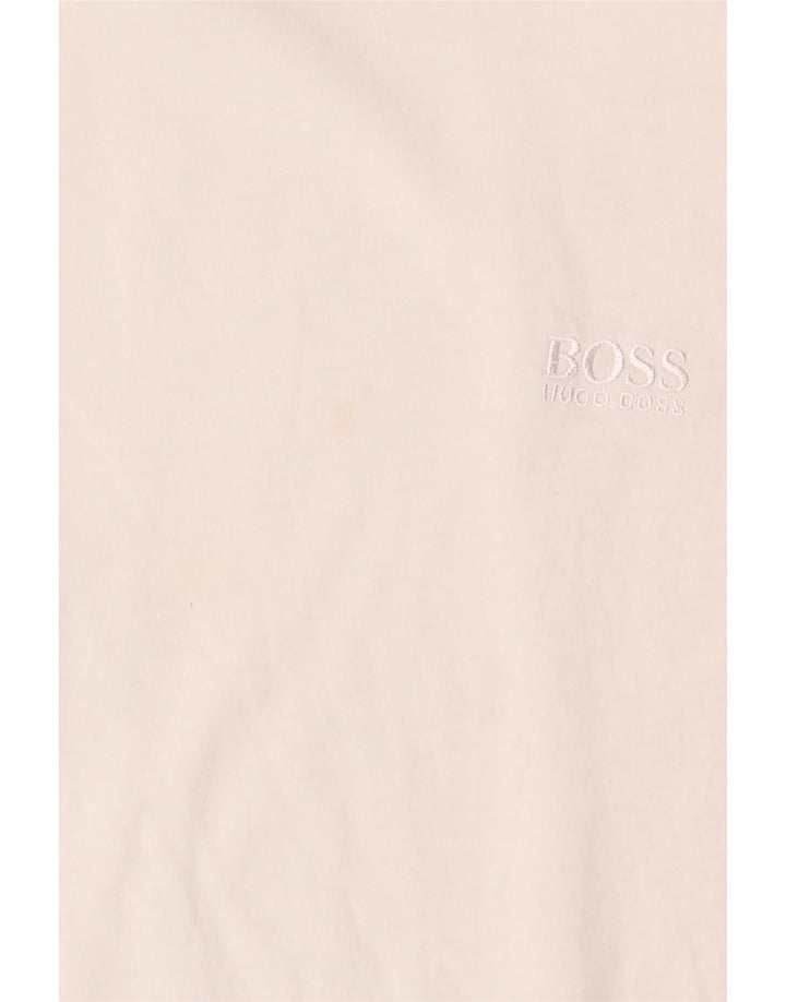 Hugo Boss Womens T-Shirt Top UK 12 Medium White Cotton