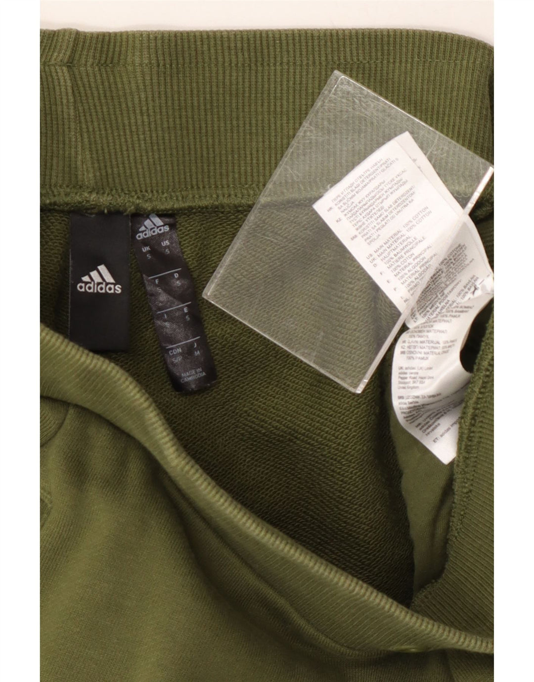 ADIDAS Mens Graphic Sport Shorts Small Green Cotton Vintage Adidas and Second-Hand Adidas from Messina Hembry 
