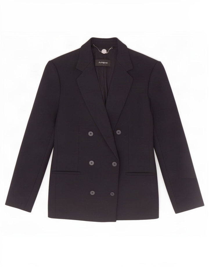 Marks & Spencer Womens Autograph Blazer Jacket UK 8 Small Navy Blue