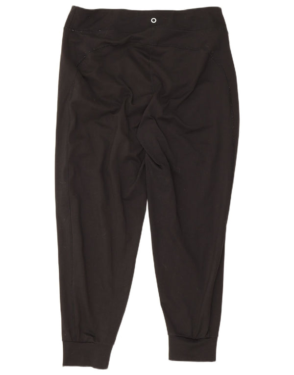 Marks & Spencer Womens Tracksuit Trousers Joggers UK 16 Large Black