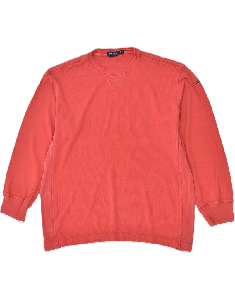 NAUTICA Mens Sweatshirt Jumper XL Red Cotton | Vintage | Thrift | Second-Hand | Used Clothing | Messina Hembry 