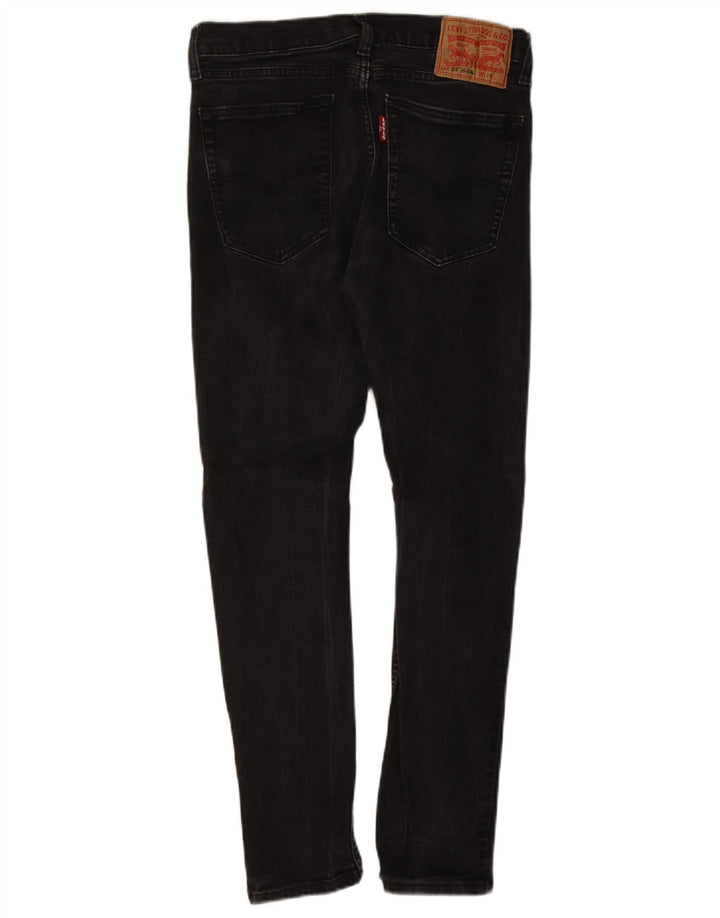 LEVI'S Mens 519 Hi-Ball Skinny Jeans W34 L28 Black Cotton