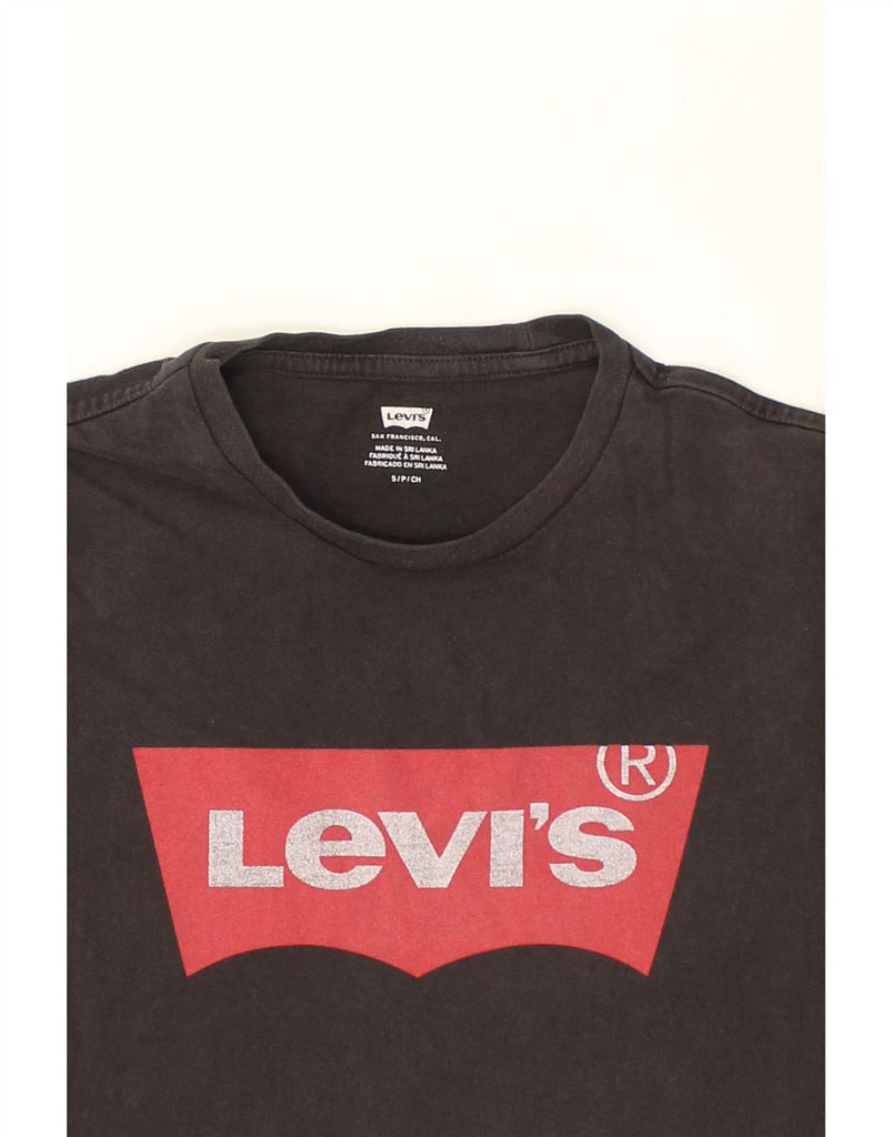 LEVI'S Mens Graphic T-Shirt Top Small Black Cotton | Vintage Levi's | Thrift | Second-Hand Levi's | Used Clothing | Messina Hembry 