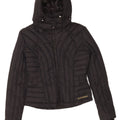 Killah Womens Hooded Padded Jacket UK 14 Medium Black Nylon
