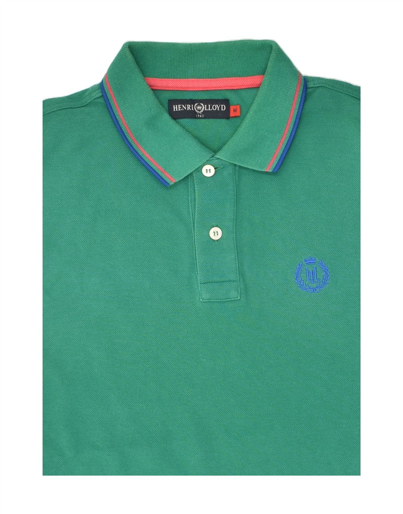 HENRI LLOYD Mens Polo Shirt Medium Green Cotton | Vintage Henri Lloyd | Thrift | Second-Hand Henri Lloyd | Used Clothing | Messina Hembry 