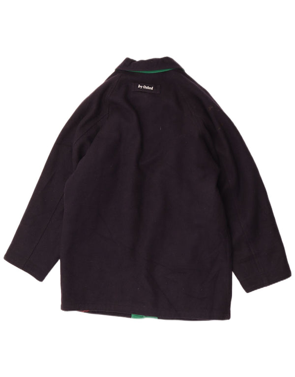 Ivy Oxford Mens Regular Fit Bomber Jacket UK 40 Large Navy Blue Wool