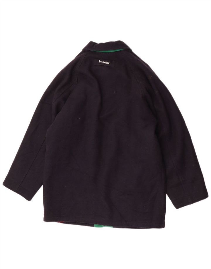 Ivy Oxford Mens Regular Fit Bomber Jacket UK 40 Large Navy Blue Wool