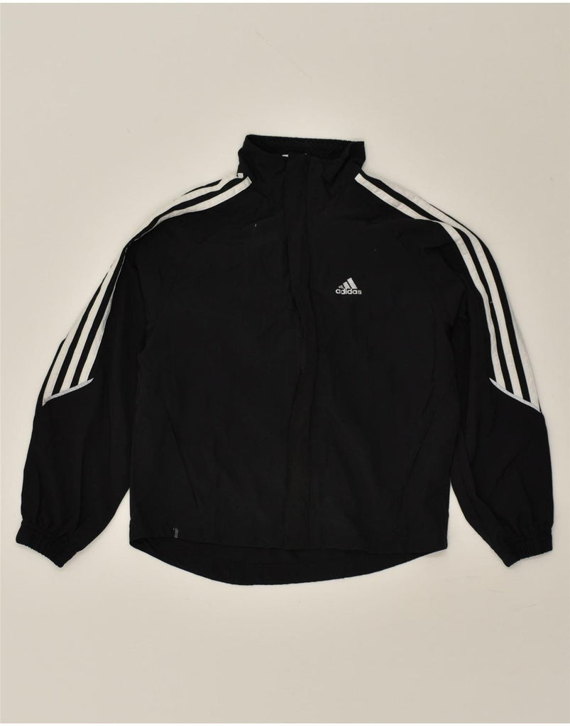 ADIDAS Boys Clima Proof Loose Fit Tracksuit Top Jacket 9-10 Years Black | Vintage Adidas | Thrift | Second-Hand Adidas | Used Clothing | Messina Hembry 