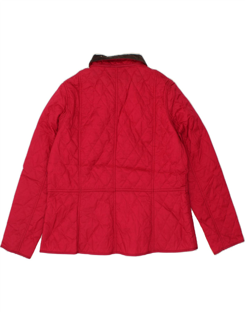 BARBOUR Womens Quilted Jacket UK 18 XL Pink Polyamide Vintage Barbour and Second-Hand Barbour from Messina Hembry 