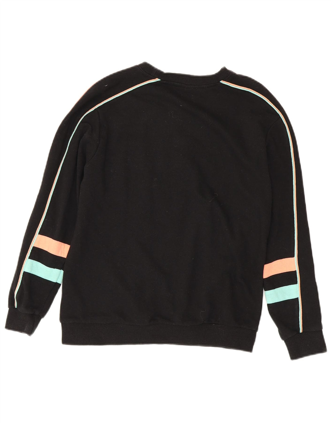 Fila Womens Graphic Sweatshirt Jumper UK 8 Small Black Cotton