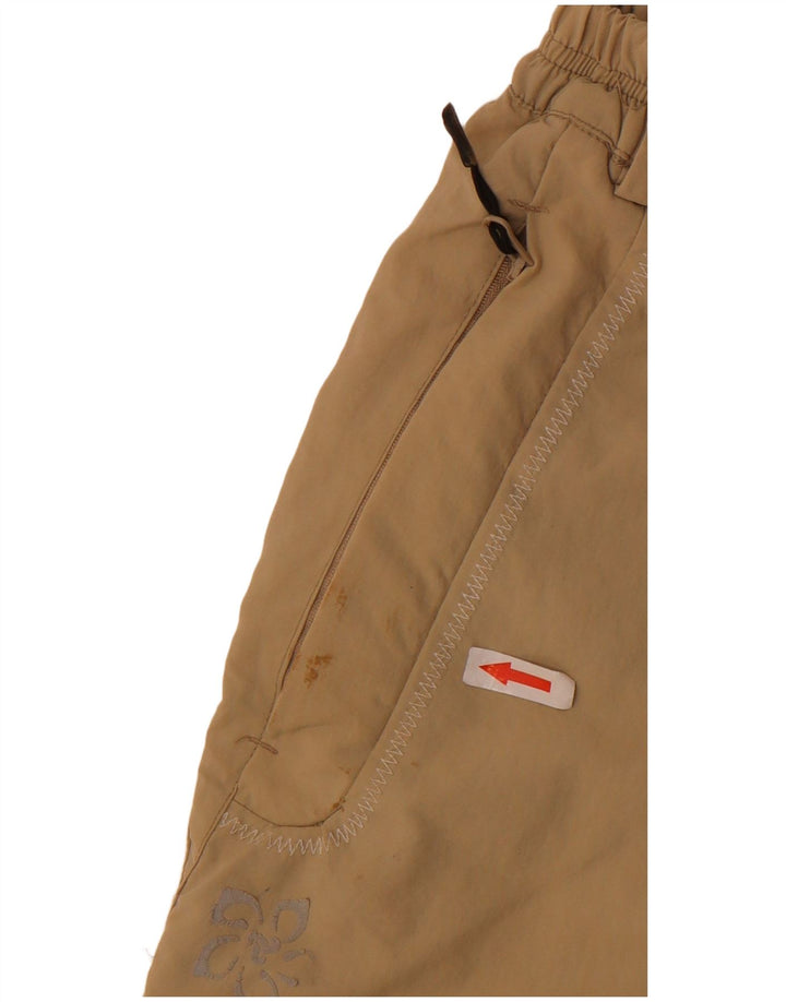 Brugi Womens Casual Shorts IT 50 XL W34 Beige Polyester