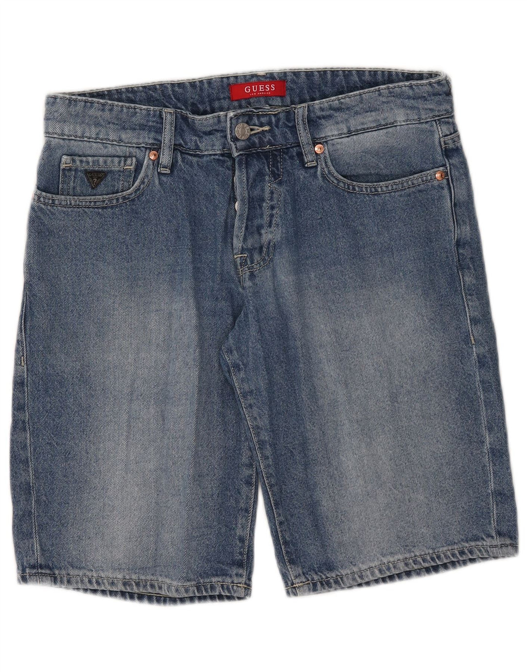 Guess Womens Denim Shorts W30 Medium Blue Cotton