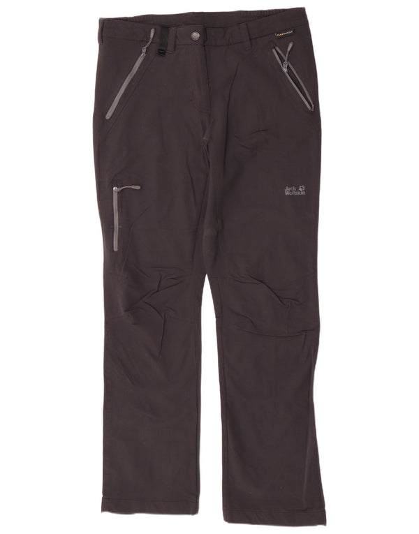 Jack Wolfskin Womens Hiking Cargo Trousers UK 10 Small W32 L31 Navy Blue