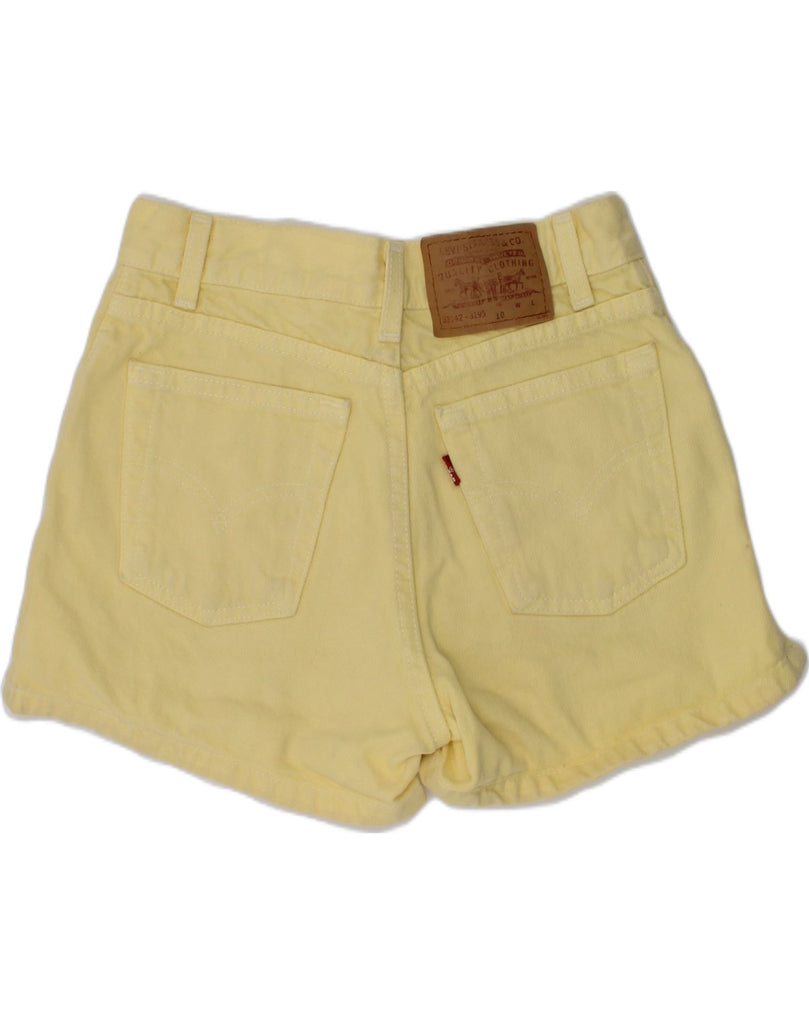 LEVI'S Girls Denim Shorts 9-10 Years Years Yellow Cotton | Vintage Levi's | Thrift | Second-Hand Levi's | Used Clothing | Messina Hembry 