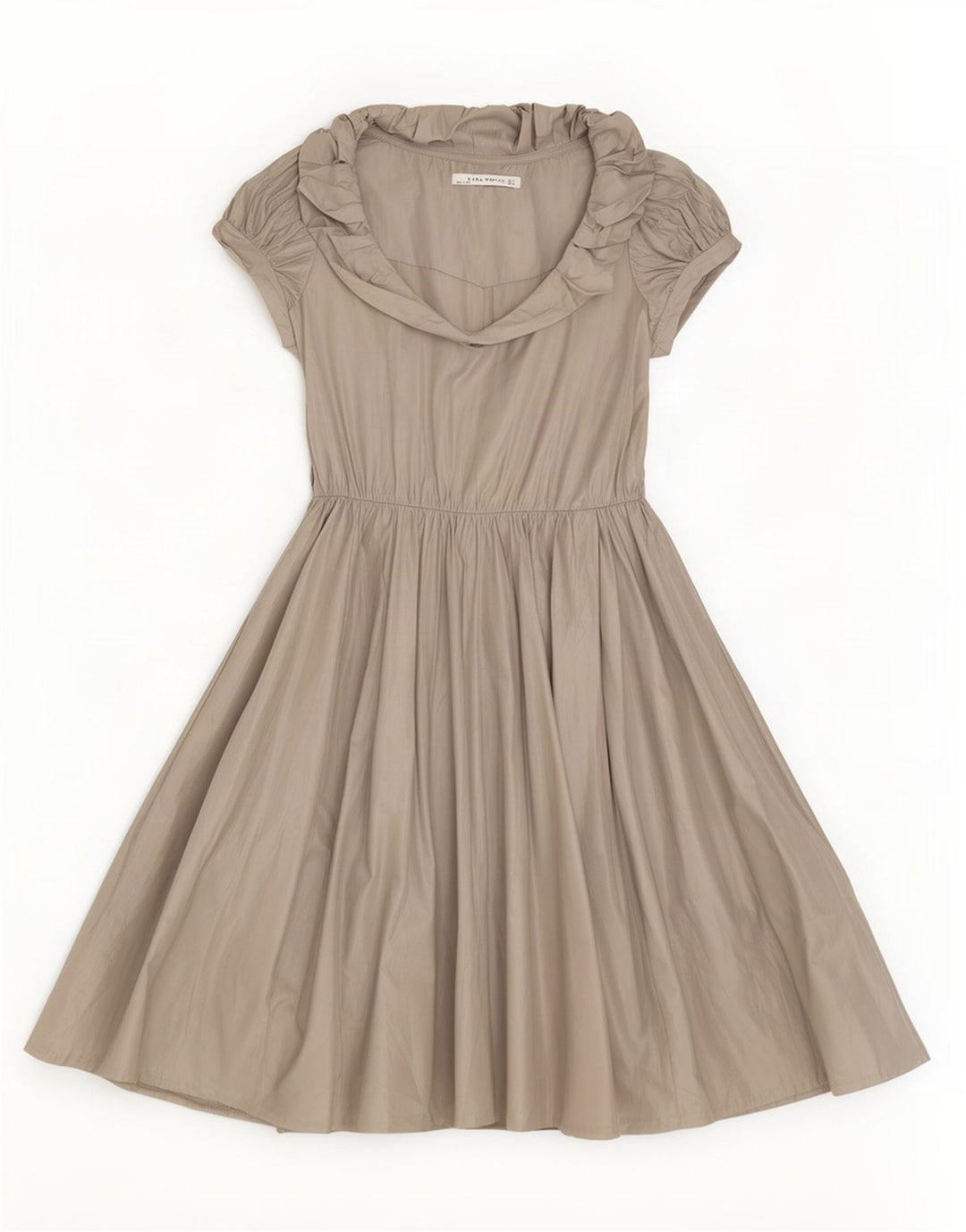 Zara Womens A-Line Dress UK 12 Medium Grey Polyester
