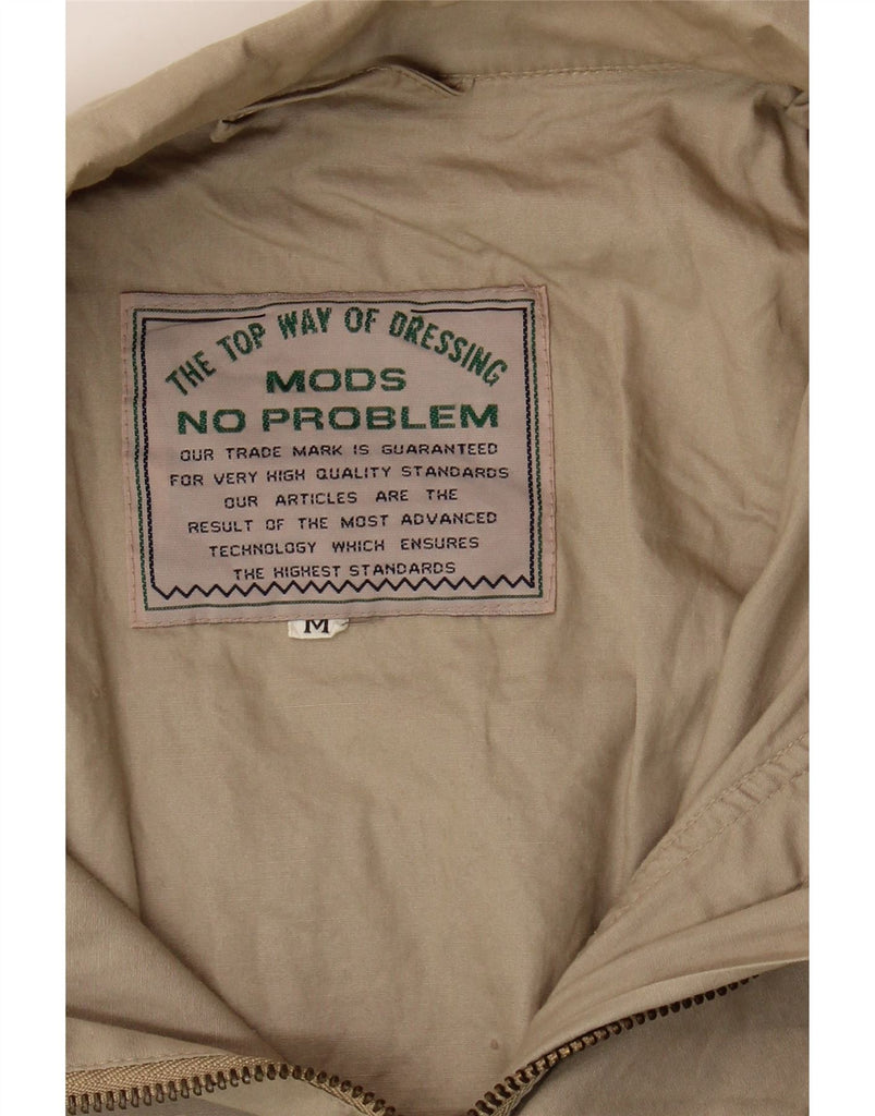 VINTAGE Mens Utility Jacket UK 38 Medium Beige Vintage Vintage and Second-Hand Vintage from Messina Hembry 