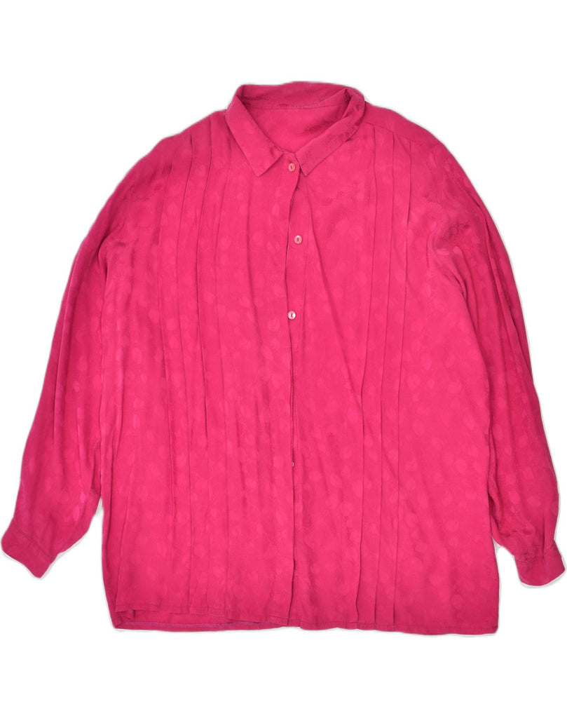 VINTAGE Womens Shirt Blouse UK 16 Large Pink | Vintage | Thrift | Second-Hand | Used Clothing | Messina Hembry 