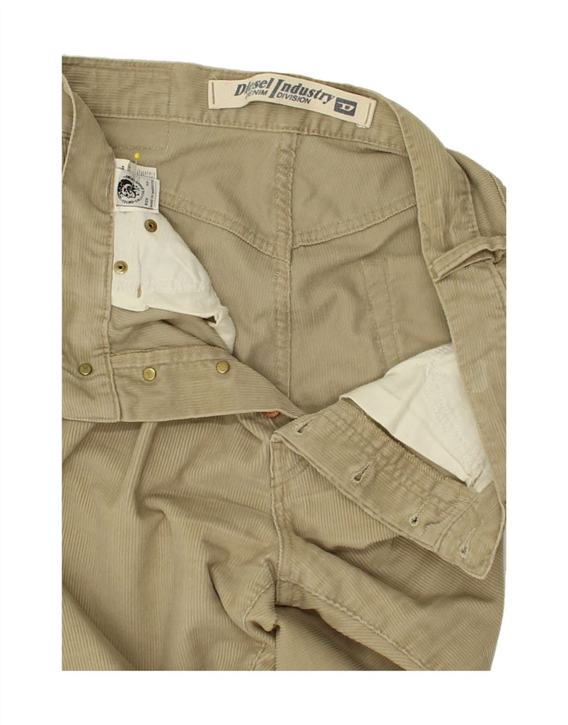 DIESEL Mens Straight Corduroy Trousers W33 L30 Beige Cotton | Vintage Diesel | Thrift | Second-Hand Diesel | Used Clothing | Messina Hembry 