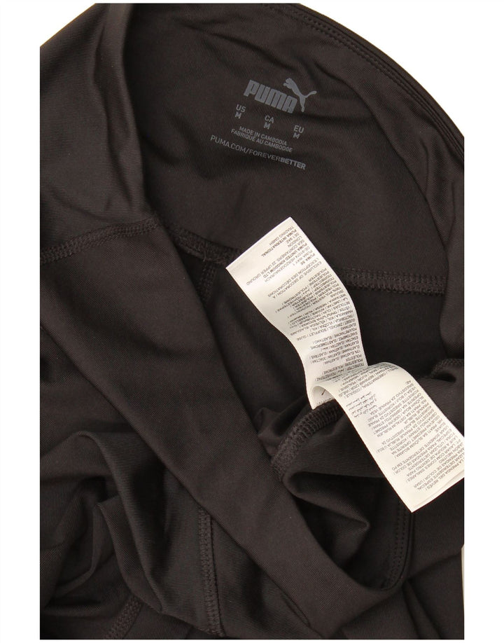 Puma Womens Capri Leggings UK 14 Medium Black Polyester