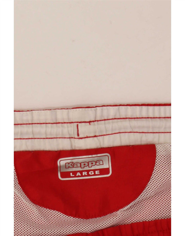 Kappa Mens Graphic Swimming Shorts Large Red